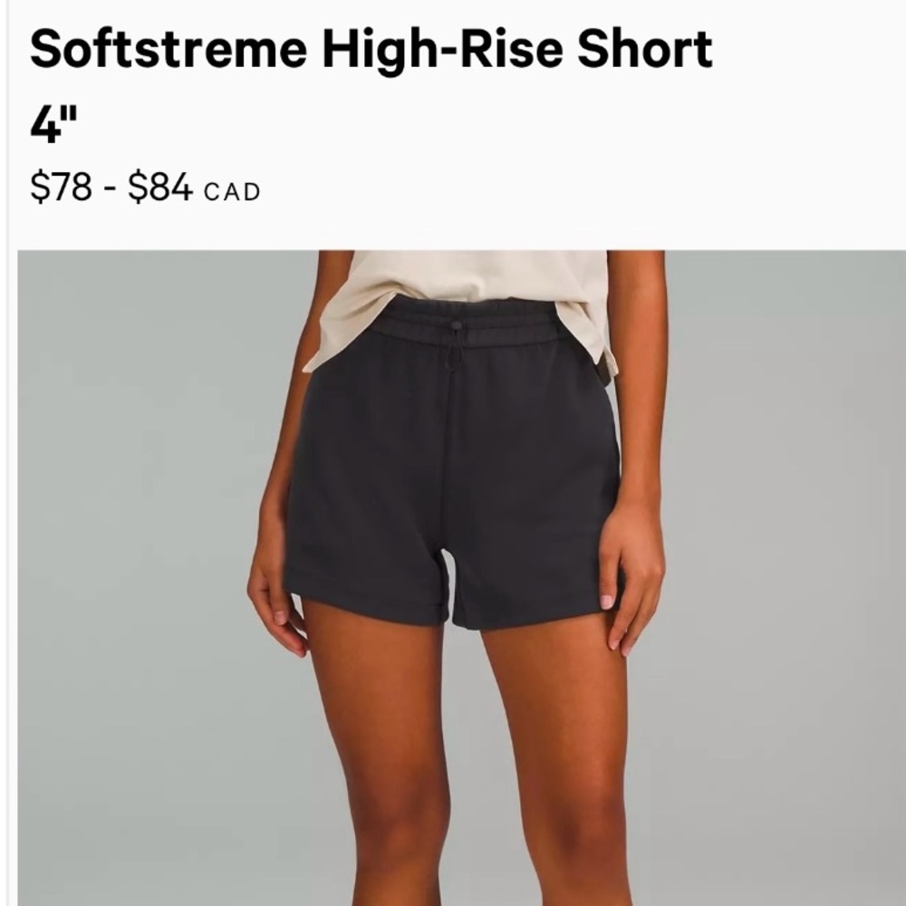 Lululemon Soft Stream High Rise Short